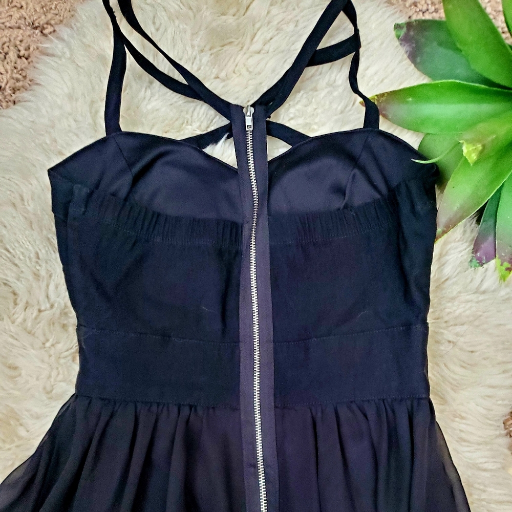 Trixxi Corset High Low Little Black Dress-Sz S(3) - Picture 4 of 8
